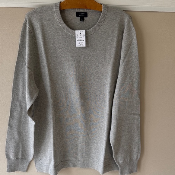J. Crew Other - NEW J. Crew Men's Light Gray Cotton Crewneck Sweater